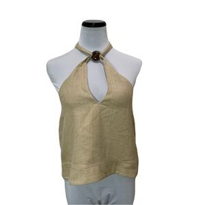 Sezane Editions Lelio Halter Top Light Beige Size 6 NWT